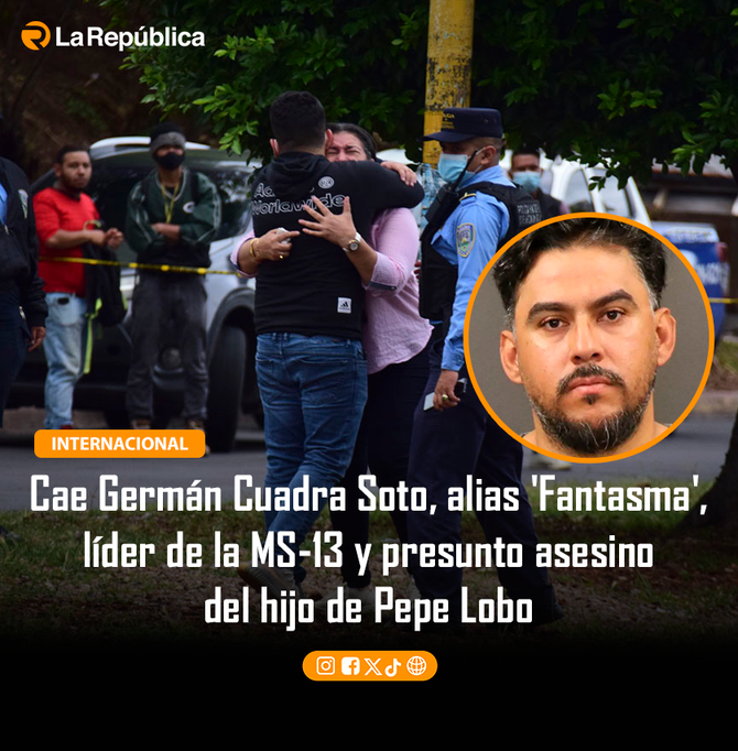 Cae Germán Cuadra Soto, alias 'Fantasma',  líder de la MS-13 y presunto asesino  del hijo de Pepe Lobo  - Cover Image